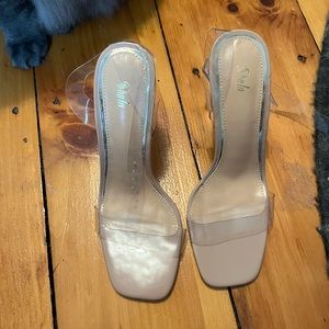 Brand new shein clear heels